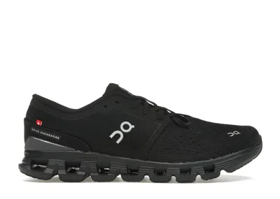 Pre-owned On Running Cloud X 4 (women's) Sneakers In Black/eclipse