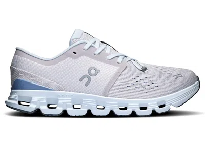 Pre-owned On Running Cloud X 4 (women's) Sneakers In Silver/chambray