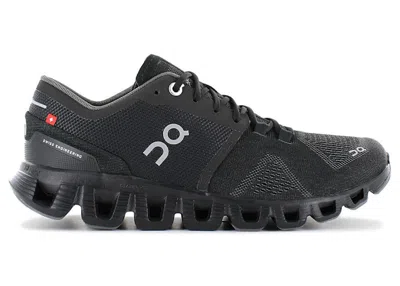 Pre-owned On Running Cloud X Grey (women's) Sneakers In Black/asphalt