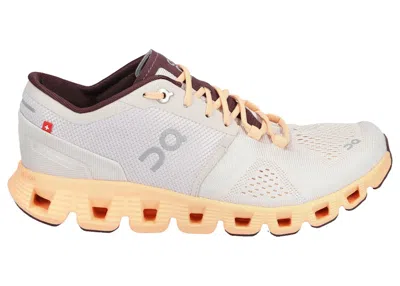 Pre-owned On Running Cloud X (women's) Sneakers In Silver/almd In Multi