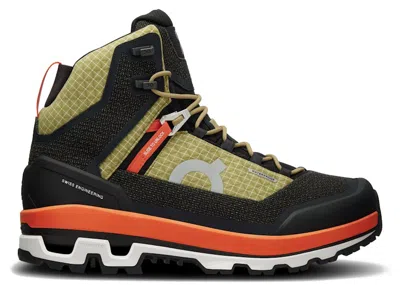 Pre-owned On Running Cloudalpine Waterproof (women's) Sneakers In Safari/black In Multi