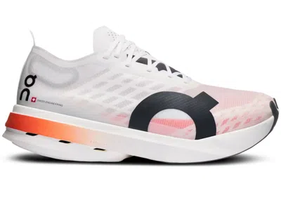 Pre-owned On Running Cloudboom Strike Orange (women's) Sneakers In White/black In Multi