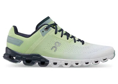 Pre-owned On Running Cloudflow 3.0 Green (women's) Sneakers In Meadow/white In Multi