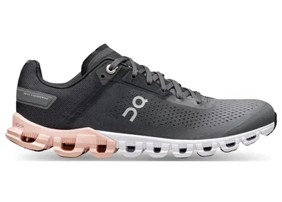 Pre-owned On Running Cloudflow 3.0 Grey (women's) Sneakers In Rock/rose In Pink