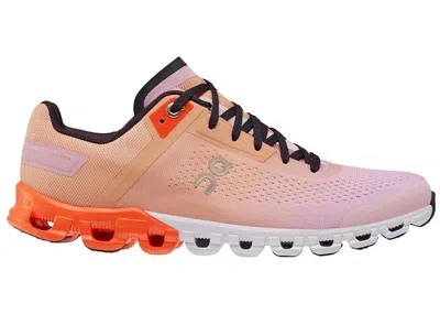 Pre-owned On Running Cloudflow 3.0 Pink Orange (women's) Sneakers In Rose/fiji