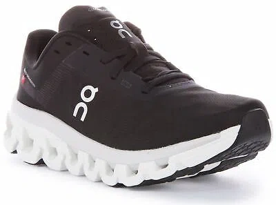 Pre-owned On Running Cloudflow 4 Womens Sneaker Black White Size Us 5 - 11