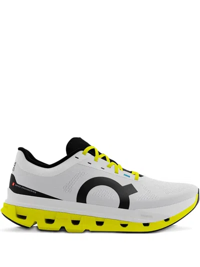 ON RUNNING CLOUDFLOW 5 "WHITE/LIME" SNEAKERS