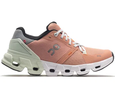 Pre-owned On Running Cloudflyer 4 (women's) Sneakers In Peach/aloe