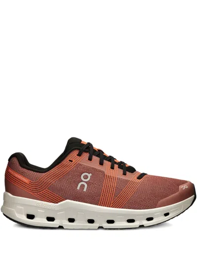 On Running Cloudgo "mahogany/ivory" Sneakers In Orange