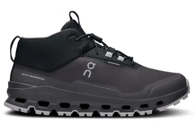 Pre-owned On Running Cloudhero Mid Waterproof Sneakers In Eclipse/black