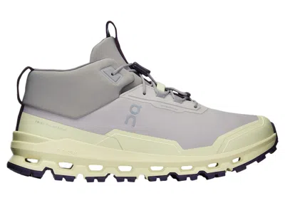 Pre-owned On Running Cloudhero Mid Waterproof Sneakers In Silver/seedling