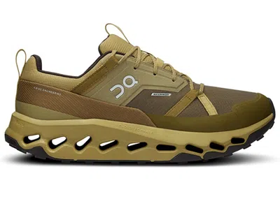 Pre-owned On Running Cloudhoriz Waterproof (women's) Sneakers In Safari/olive