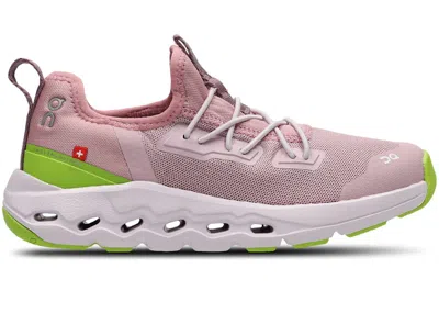 Pre-owned On Running Cloudleap Sneakers In Mauve/kiwi