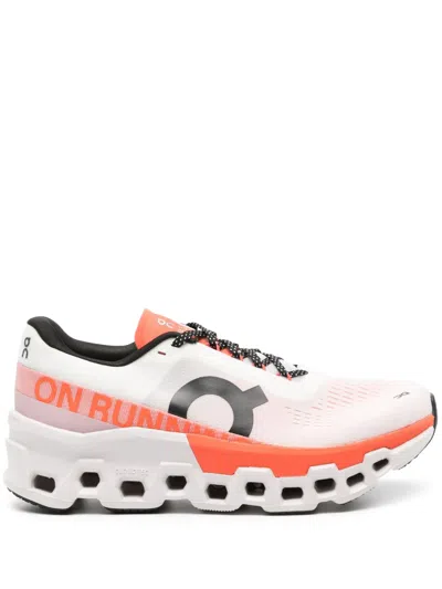 On Running Cloudmonster 2 Mesh Sneakers In White