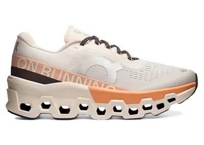Pre-owned On Running Cloudmster 2 (women's) Sneakers In Ivory/tangerine