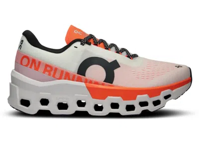 Pre-owned On Running Cloudmster 2 (women's) Sneakers In White/flame