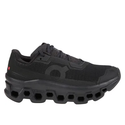 On Cloudmster Cushied Running Shoes In Black