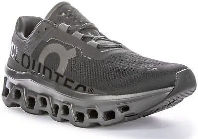 Pre-owned On Running Cloudmster Icic Cloudtec Bounce Runners All Black Mens Us 7 - 13