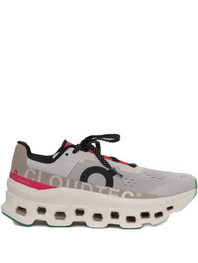 On Running Cloudmonster Lace-up Sneakers In Neutral