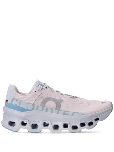 On Running Light Blue Cloudmonster Sneakers In Gray