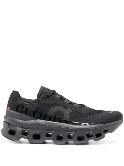 On Running Black Cloudmonster Low-top Sneakers In Grey