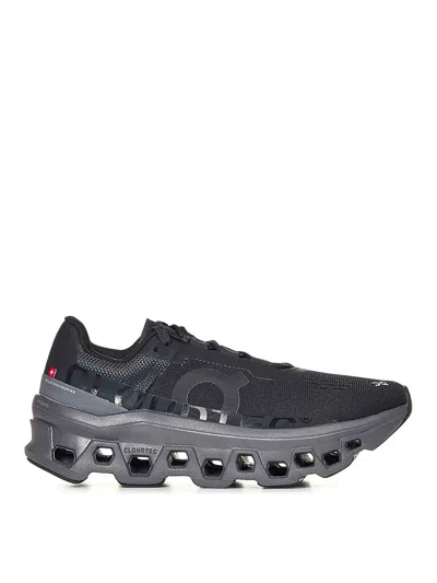 On Running Cloudmonster Sneakers In Black