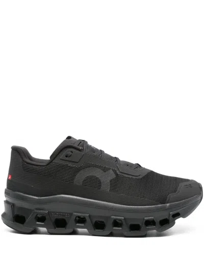 On Running Cloudmonster Sneakers In Black
