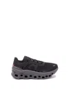 On Running Cloudmonster Technical Fabric Sneakers With Perforated Rubber Sole In Black