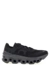 On Running Cloudmonster Technical Fabric Sneakers With Perforated Rubber Sole In Black