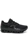 On Cloudmster Void Lace-up Panelled Sneakers In Black
