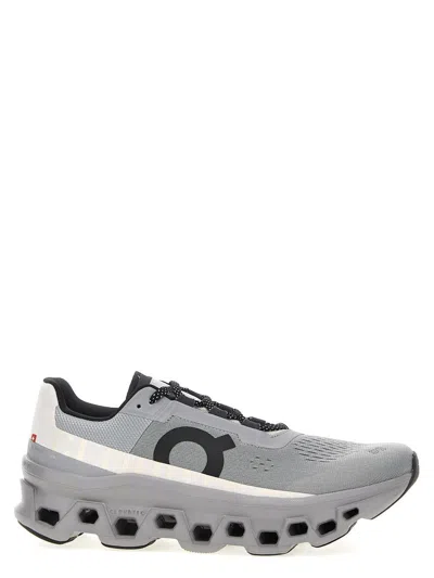 On Running Grey Cloud-monster Sneakers In Gray