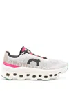 On Running Cloudmonster Sneakers Featuring Perforated Detailing In Silver