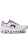 On -running Womens All White F Cloudmster Cushied Chunky-soled Mesh Low-top Trainers In White