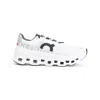 On -running Womens All White F Cloudmster Cushied Chunky-soled Mesh Low-top Trainers In White