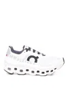 On Running Cloudmonster Sneakers With Technical Fabric Upper In White
