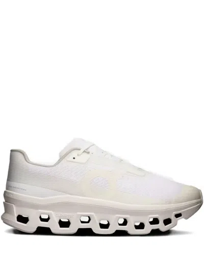 On Running Cloudmonster Void Mesh Low-top Sneakers In Neutral
