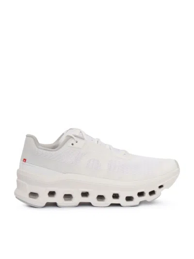 On Running Cloudmonster Void Sneakers In White