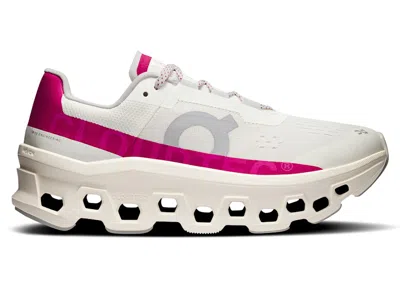 Pre-owned On Running Cloudmster (women's) Sneakers In Ivory/grenadine