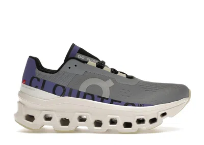 Pre-owned On Running Cloudmster (women's) Sneakers In Mist/blueberry