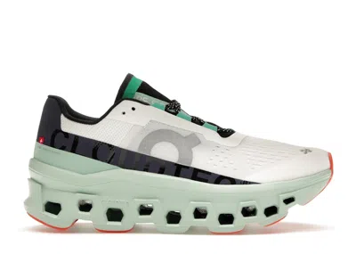 Pre-owned On Running Cloudmster (women's) Sneakers In Undyed White/creek