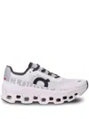 On -running Womens All White F Cloudmster Cushied Chunky-soled Mesh Low-top Trainers In White