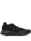 On Running Technical Fabric Sneakers With Rubber Sole In Black