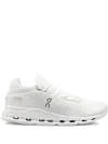 On Running Cloudnova Lace-up Sneakers In White