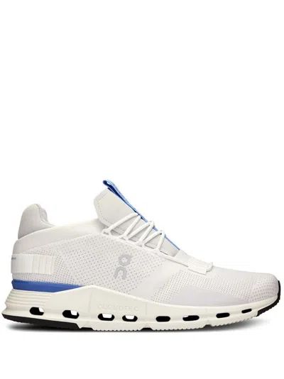 On Running Cloudnova "undyed/ultramarine" Sneakers In White