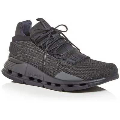 On Running Cloudnova Womens Gym Workout Running Shoes In Black