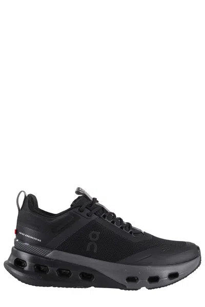 On Running Cloudnova X Sneakers With Mesh Upper In Black