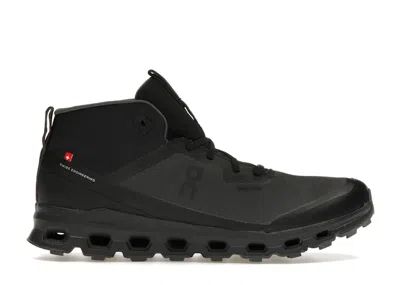 Pre-owned On Running Cloudroam Waterproof (women's) Sneakers In Black/eclipse