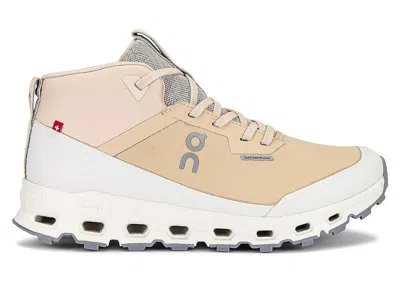 Pre-owned On Running Cloudroam Waterproof (women's) Sneakers In Savannah/ivory
