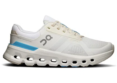 Pre-owned On Running Cloudrunner 2 (women's) Sneakers In White/horiz