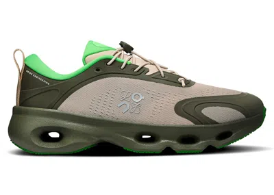 Pre-owned On Running Cloudsolo Loewe (women's) Sneakers In Khaki Green/sand